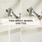 TWO SPRAY MODES. ONE TAP.