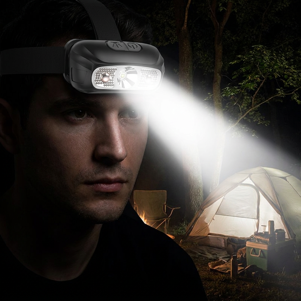Rechargeable Motion-Sensor LED Headlamp