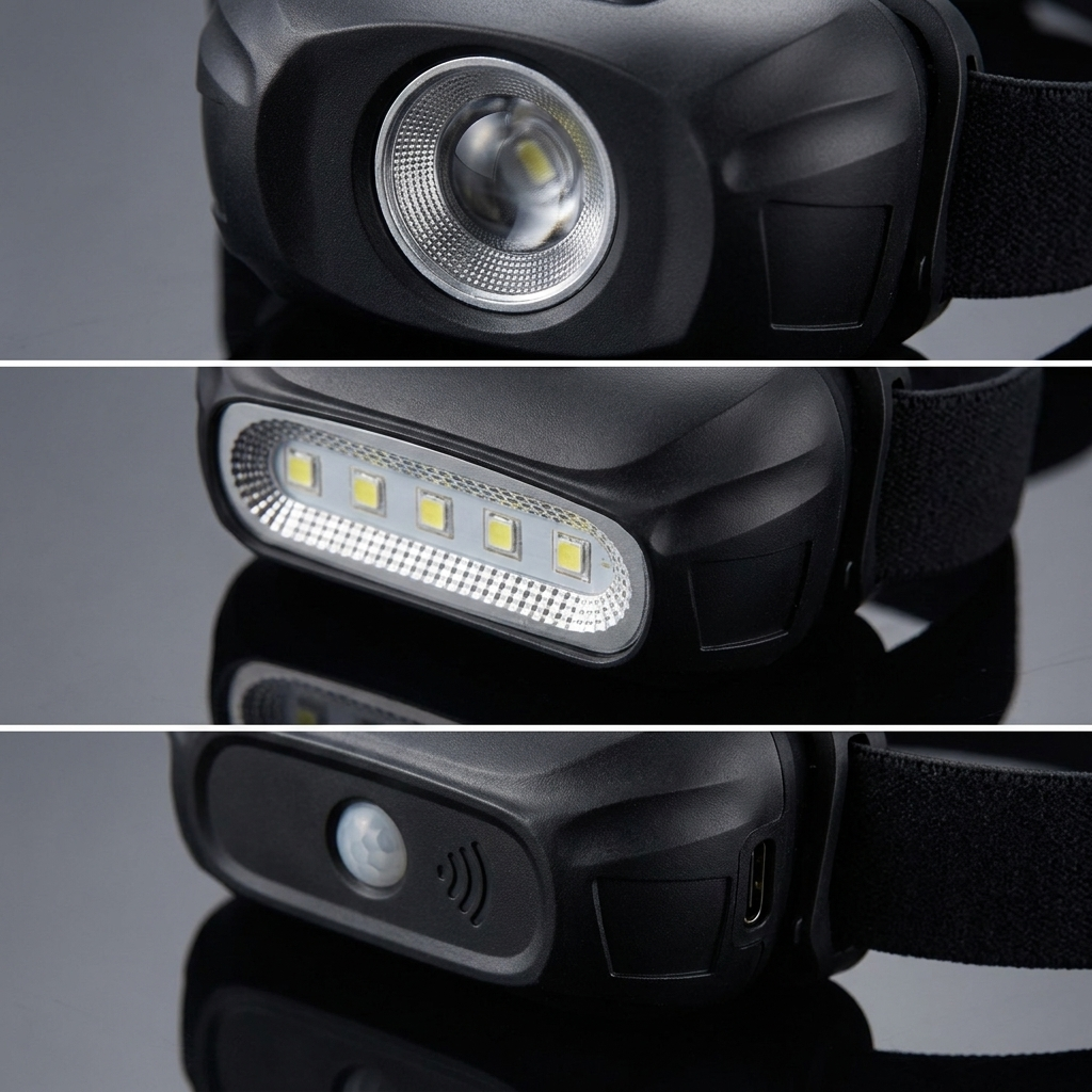 Rechargeable Motion-Sensor LED Headlamp