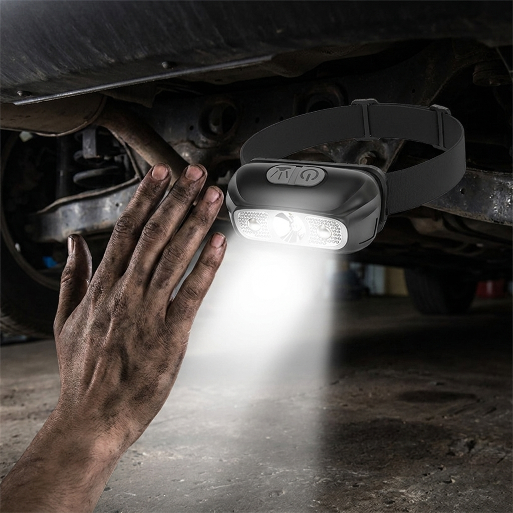 Rechargeable Motion-Sensor LED Headlamp