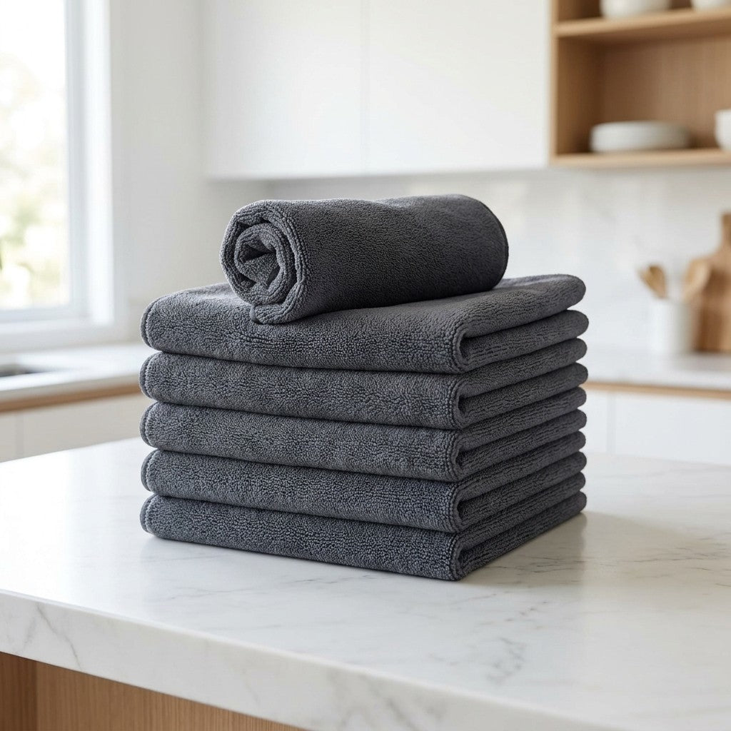 Thickened Magic Cleaning Cloth — 6 Pack (Streak-Free, Just Water)