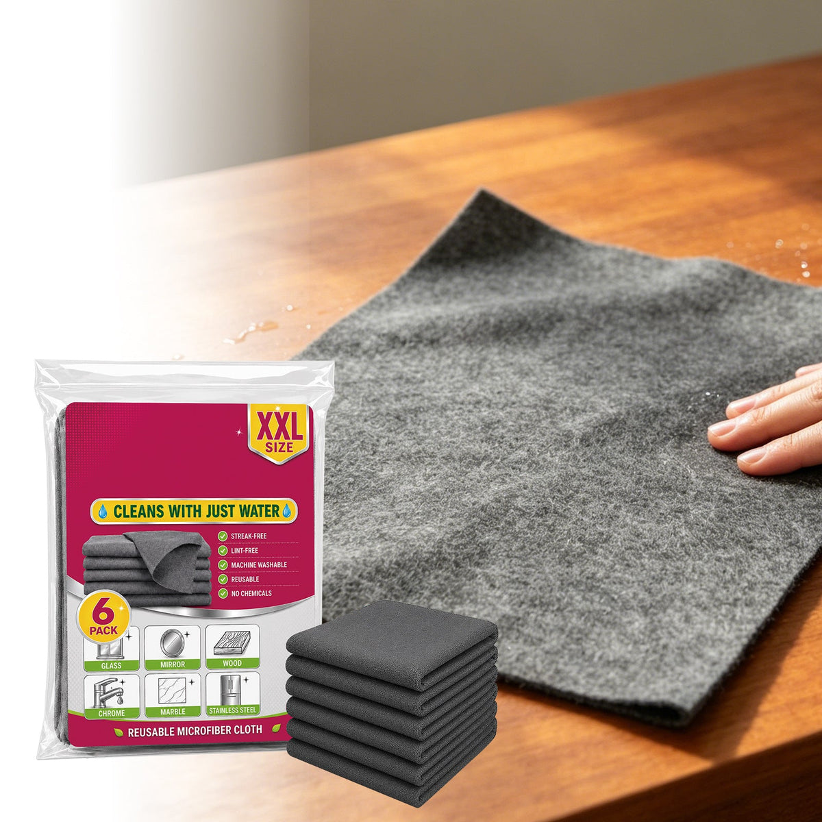 Thickened Magic Cleaning Cloth — 6 Pack