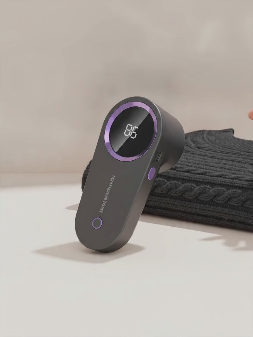 Fabric shaver reviving a jumper — demo